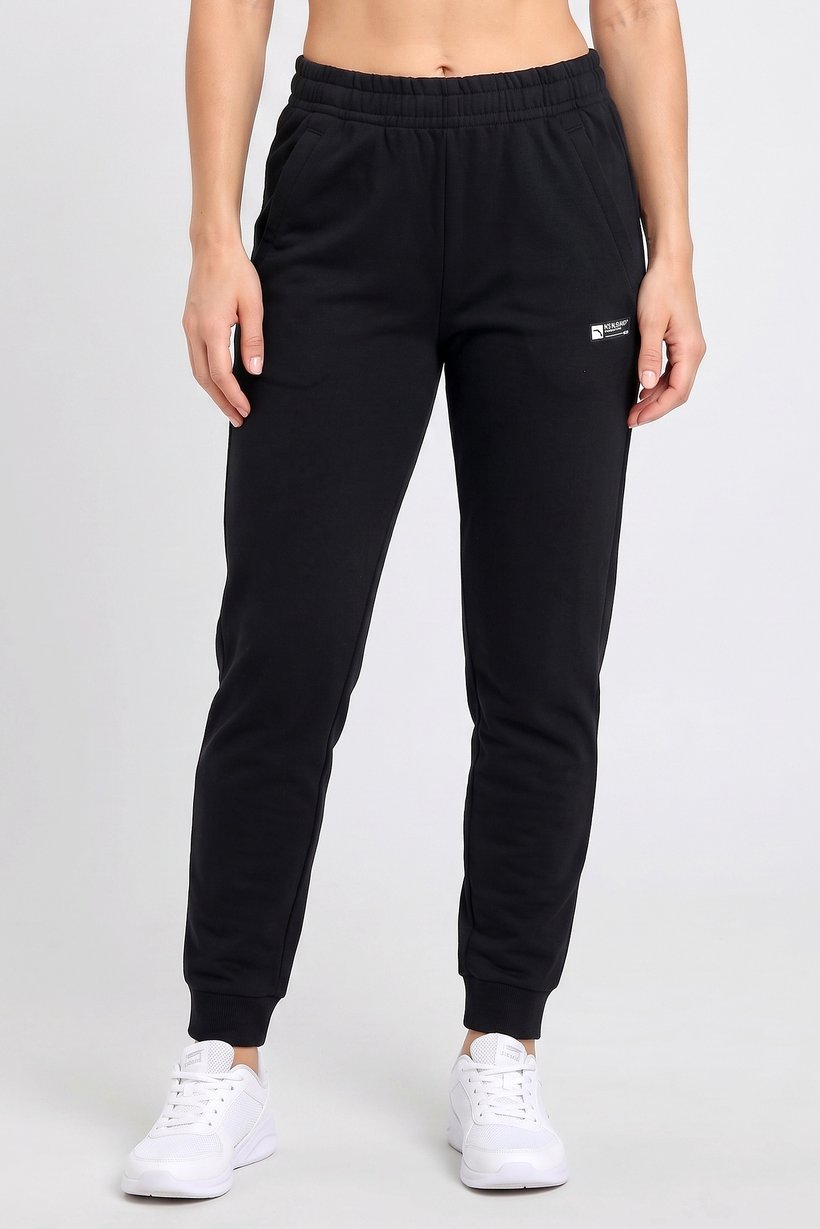 Women Regular Fit Outdoor Sweatpants, Black