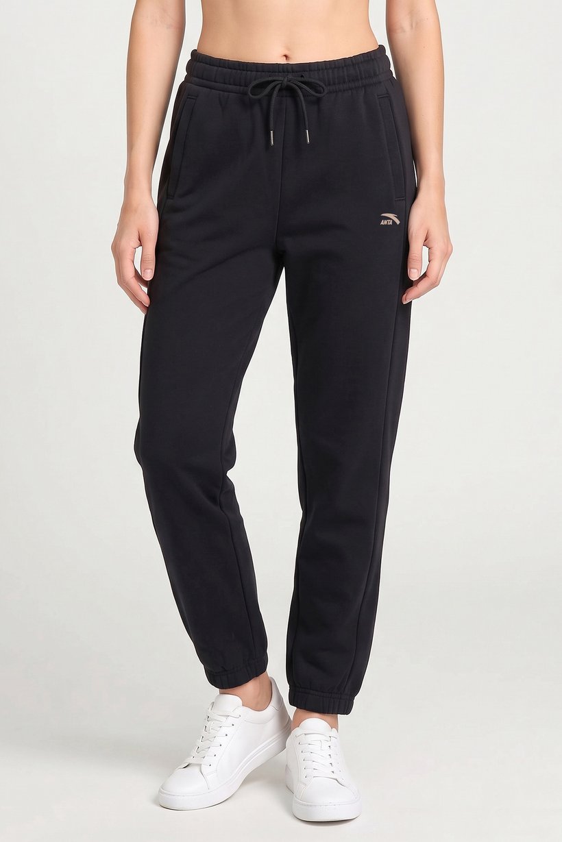 Women Regular Fit Outdoor Sweatpants, Black
