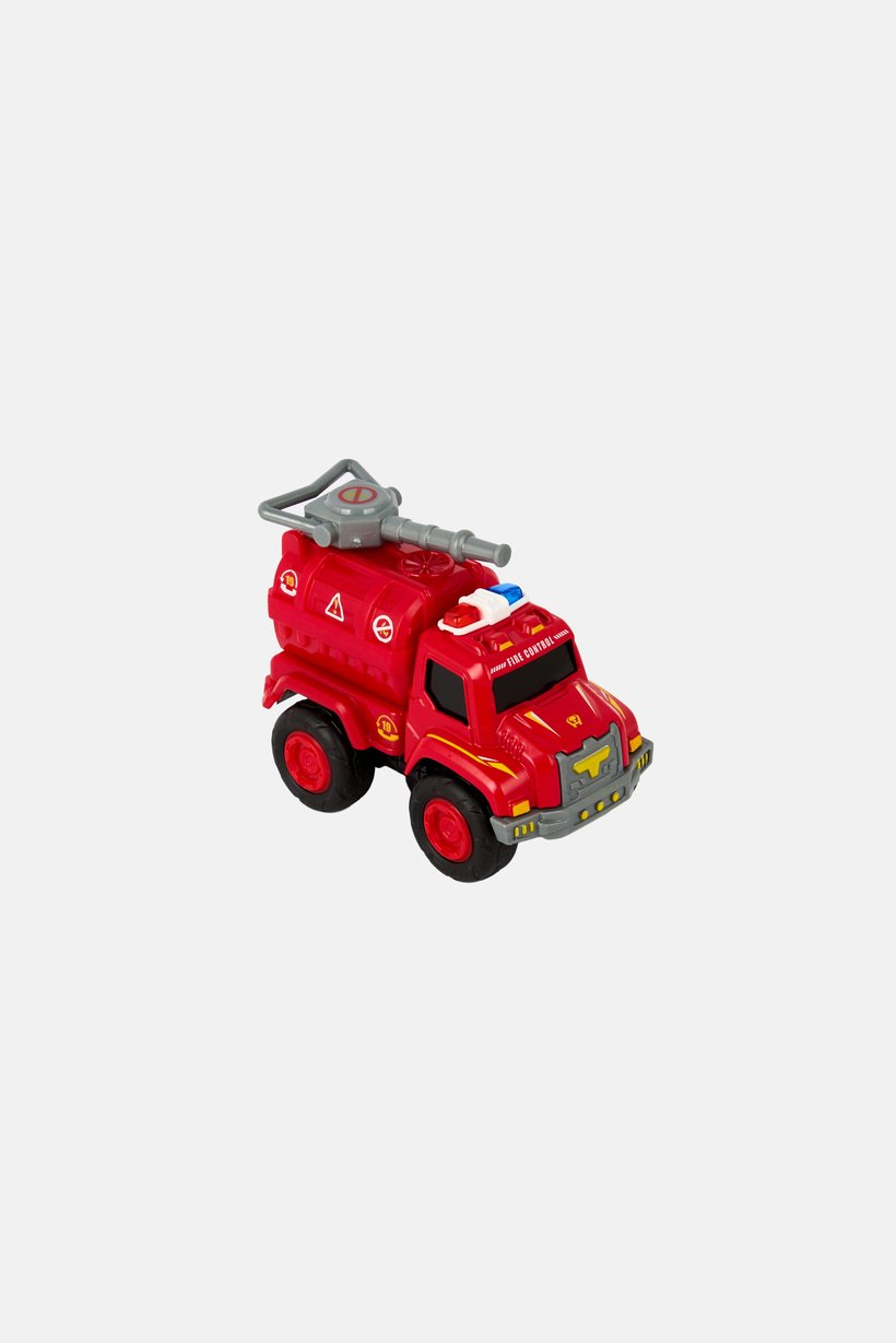 Robo Engineering Fire Fighter Trucks Pull Back Truck 5 in 1