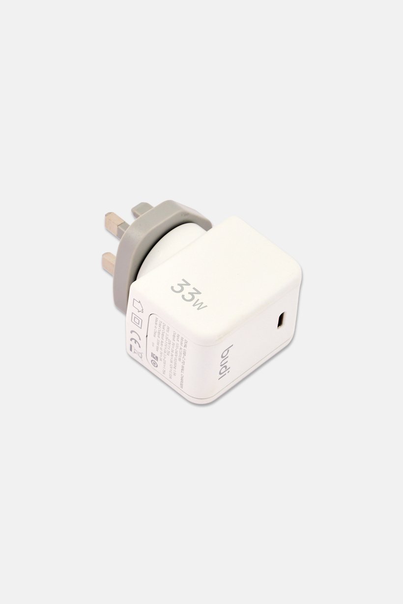 33W Dual USB-C PD Wall Charger, White
