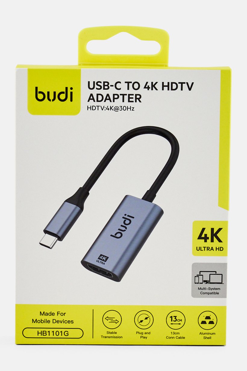 Usb-C To 4k HDTV Adapter, Black