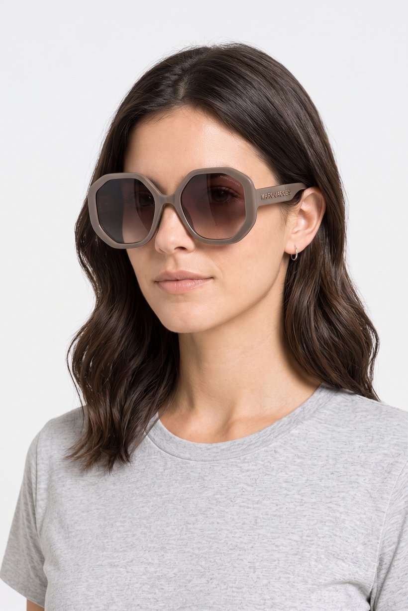 Women MARC 659 Geometric Sunglasses, Grey