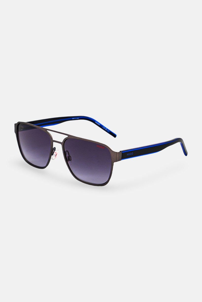 Boss Men HG 1298 S Rectangular Sunglasses, Grey