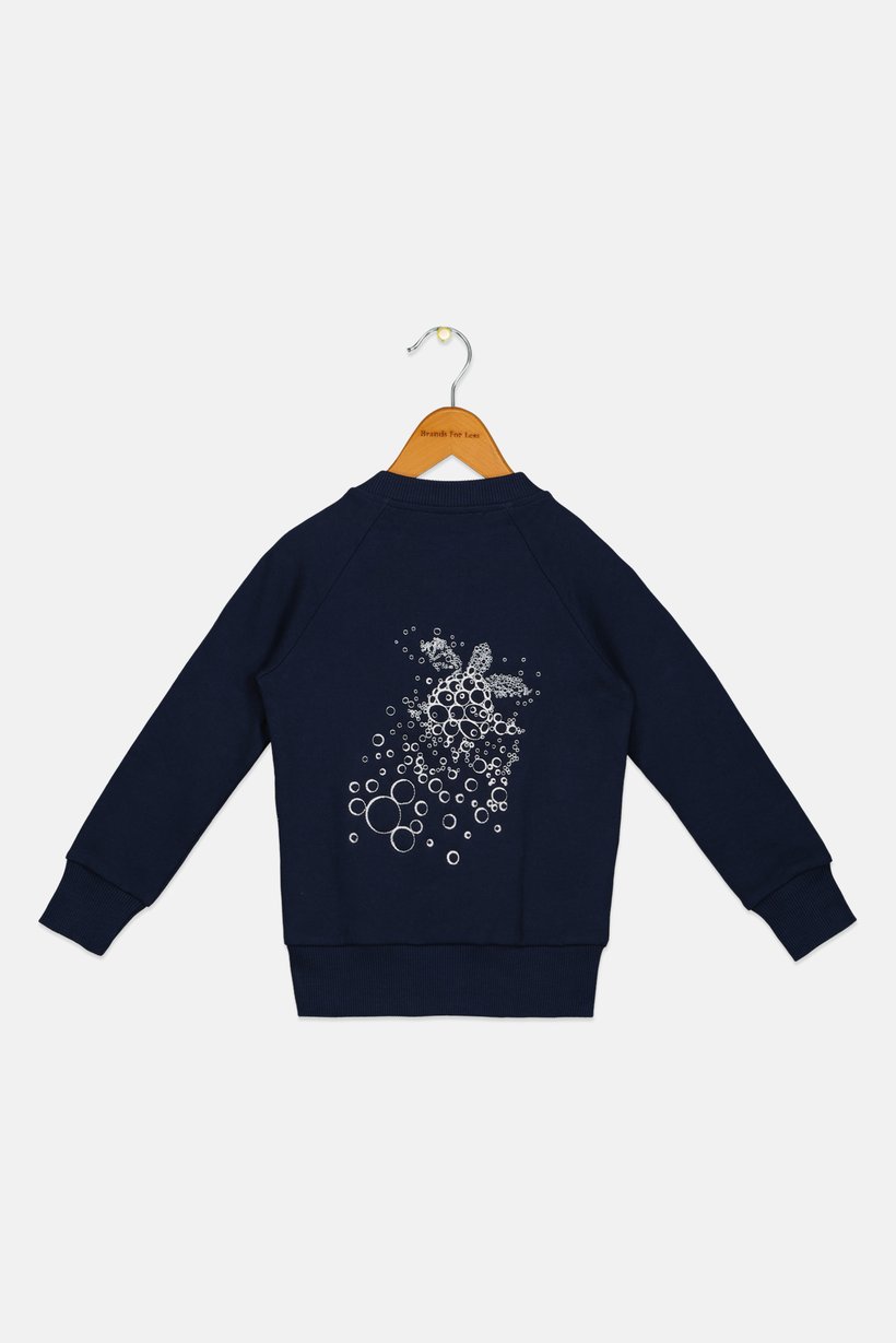 Toddlers Boy Full Zip Plain Jacket, Navy