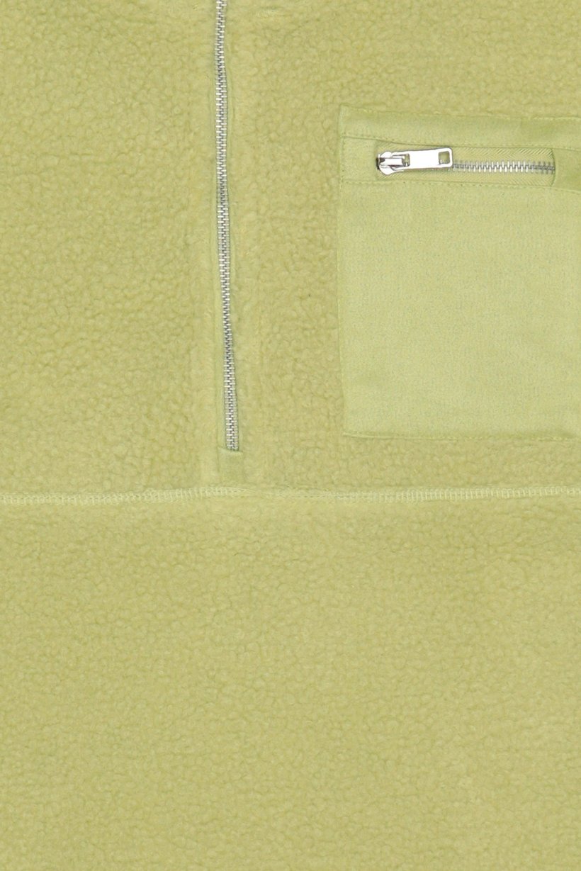 Women Textured Sherpa Jackets, Lime Green