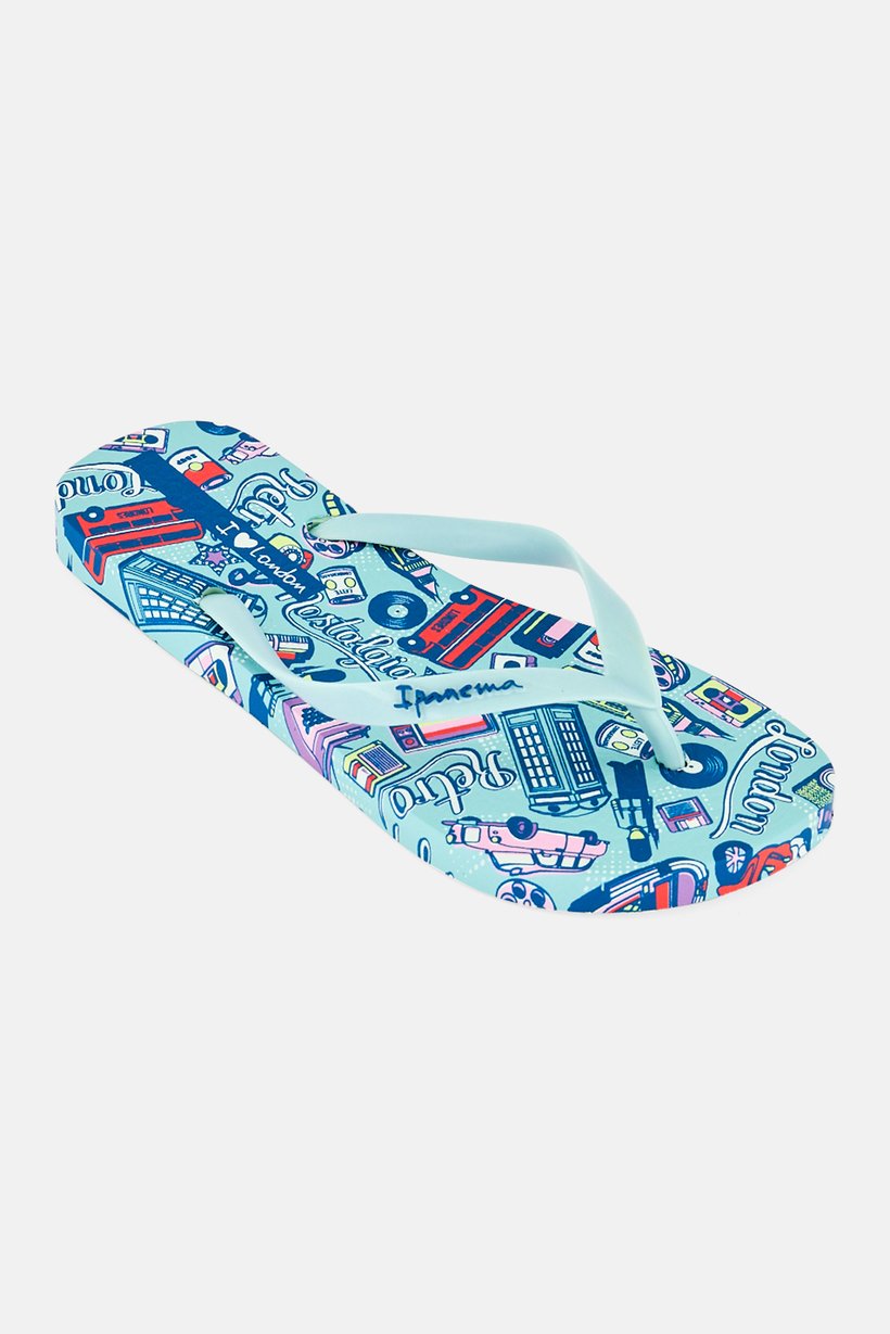 Women I Love London Tour Slip On Slippers, Multicolor