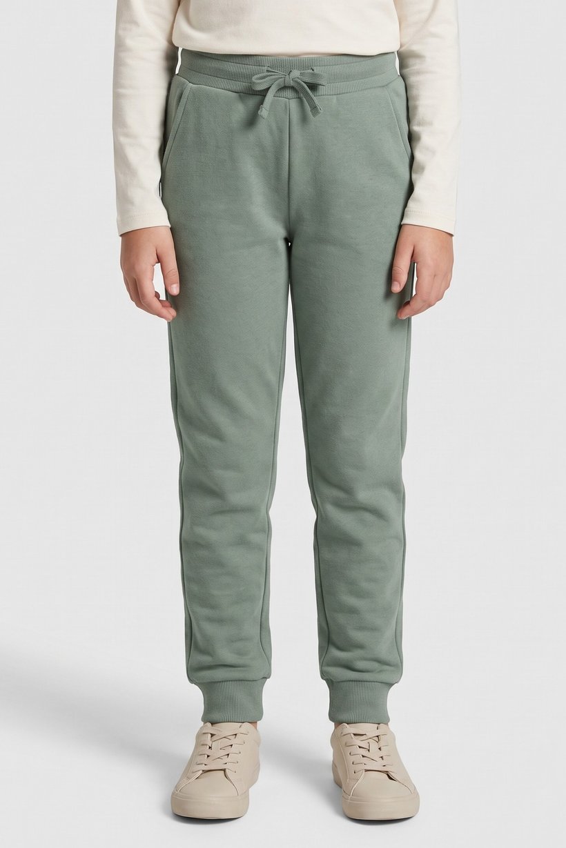 Kids Girl Solid Jogger Pants, Olive