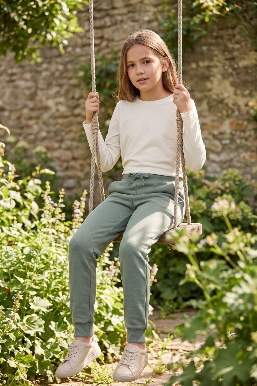 Kids Girl Solid Jogger Pants, Olive
