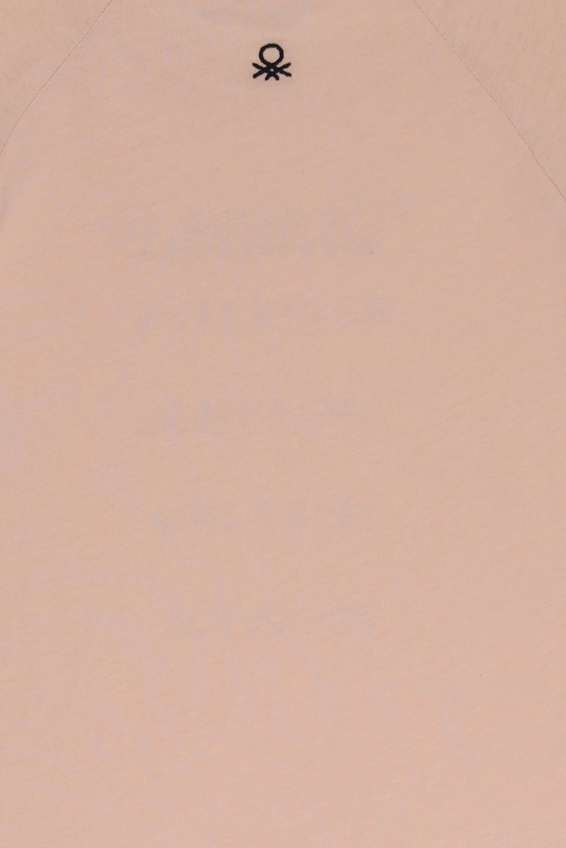 Kids Girl Short Sleeve Graphic Print T-Shirt, Light Peach