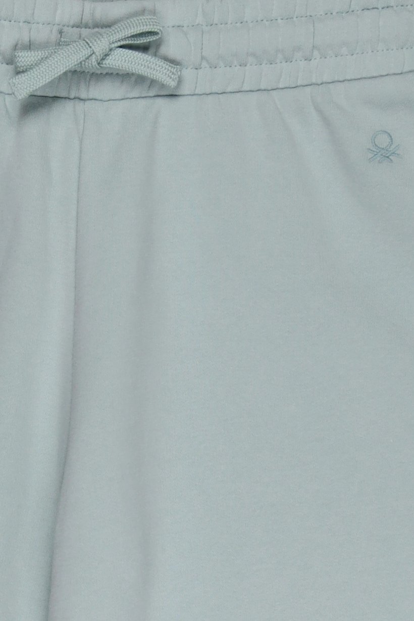 Kids Girl Regular Fit Embroidered Logo Jogger Pants, Mint Blue