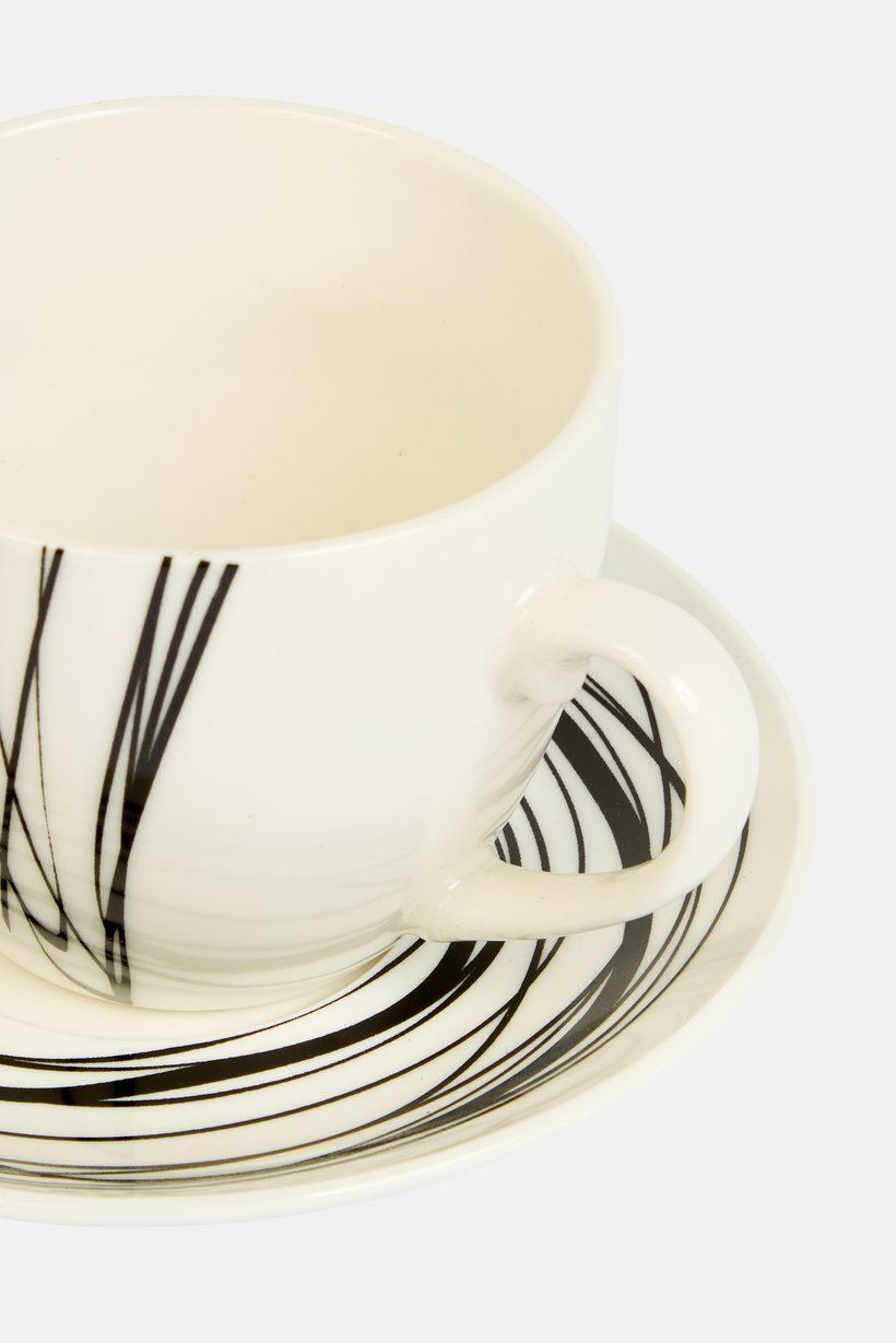 Tea Cup And Saucer 200ml, Multicolor