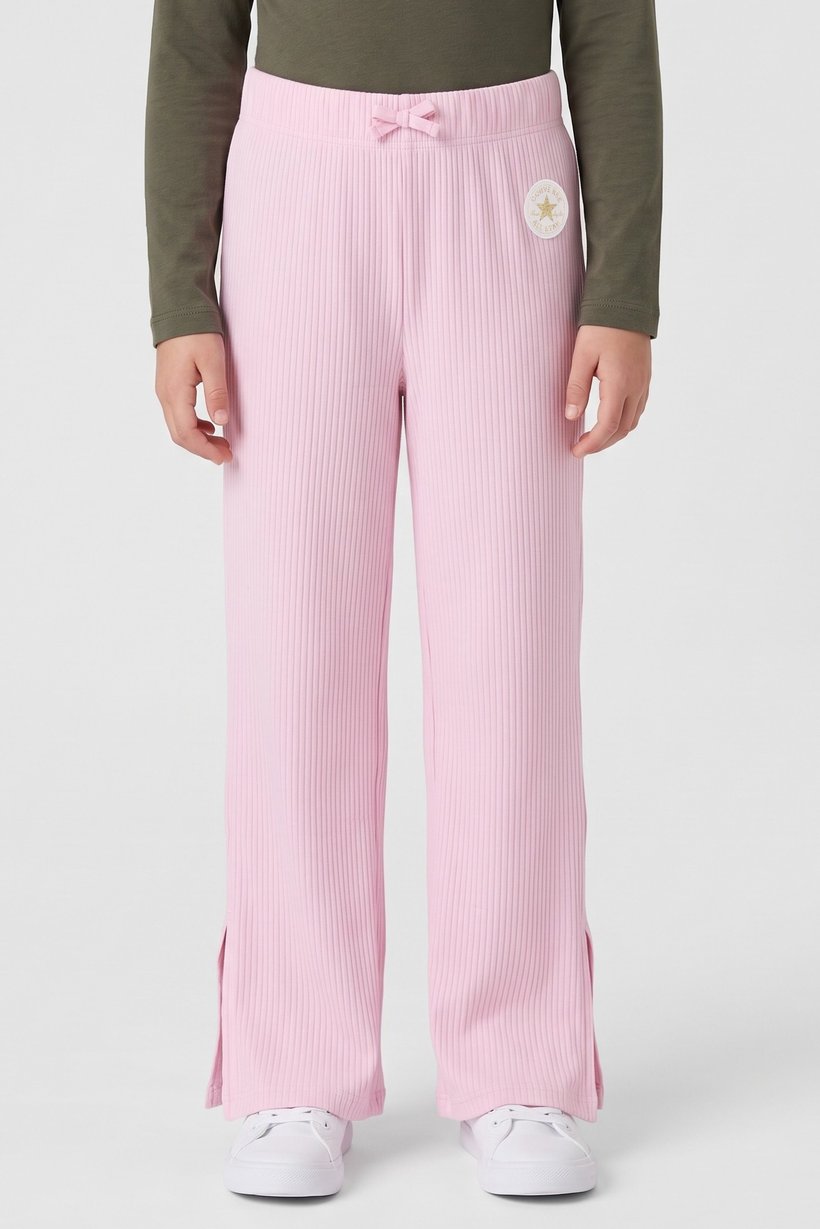 Kids Girl Sportswear Fit Outdoor Wide Leg Pants, Pink