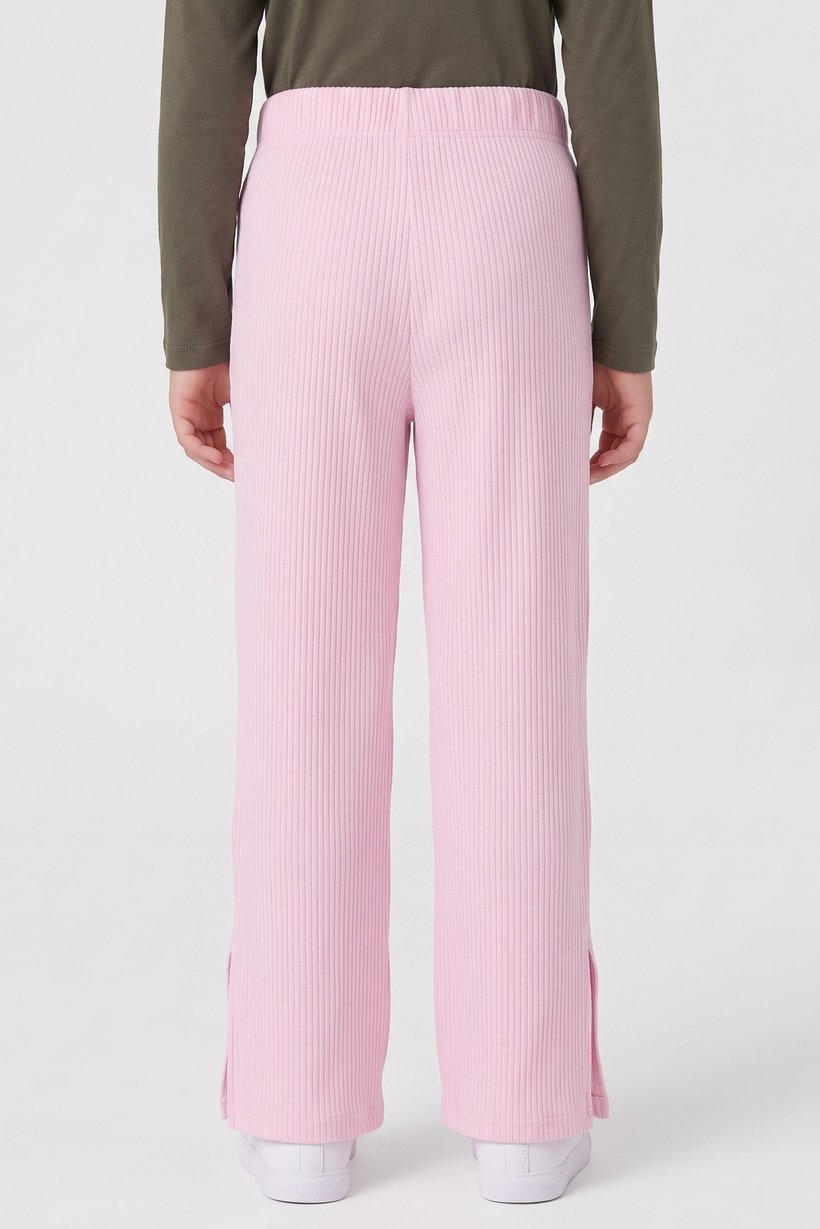 Kids Girl Sportswear Fit Outdoor Wide Leg Pants, Pink