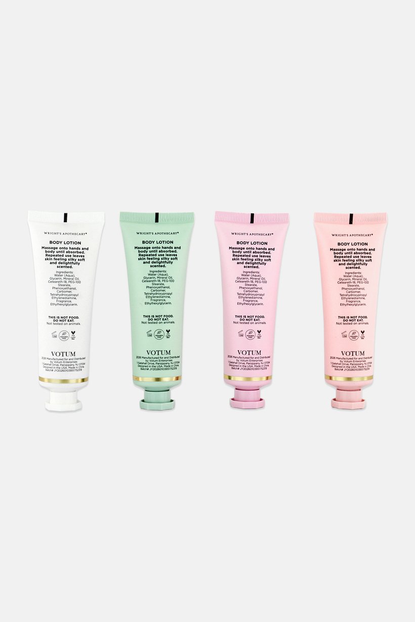 4 Pcs Body Lotion Gift Set, Multicolor