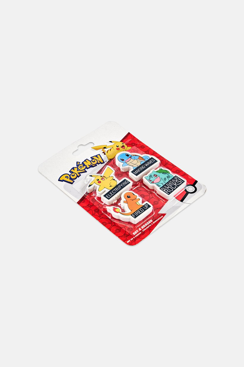 Kids Boy Erasers  4 Pcs Set, Multicolor