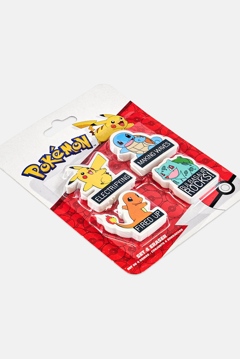 Kids Boy Erasers  4 Pcs Set, Multicolor
