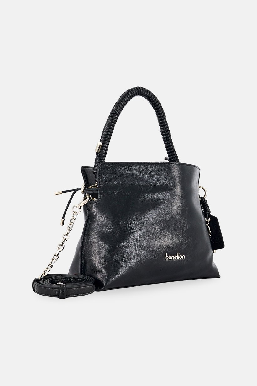 Women Brand Logo Cross Body Bag, Black