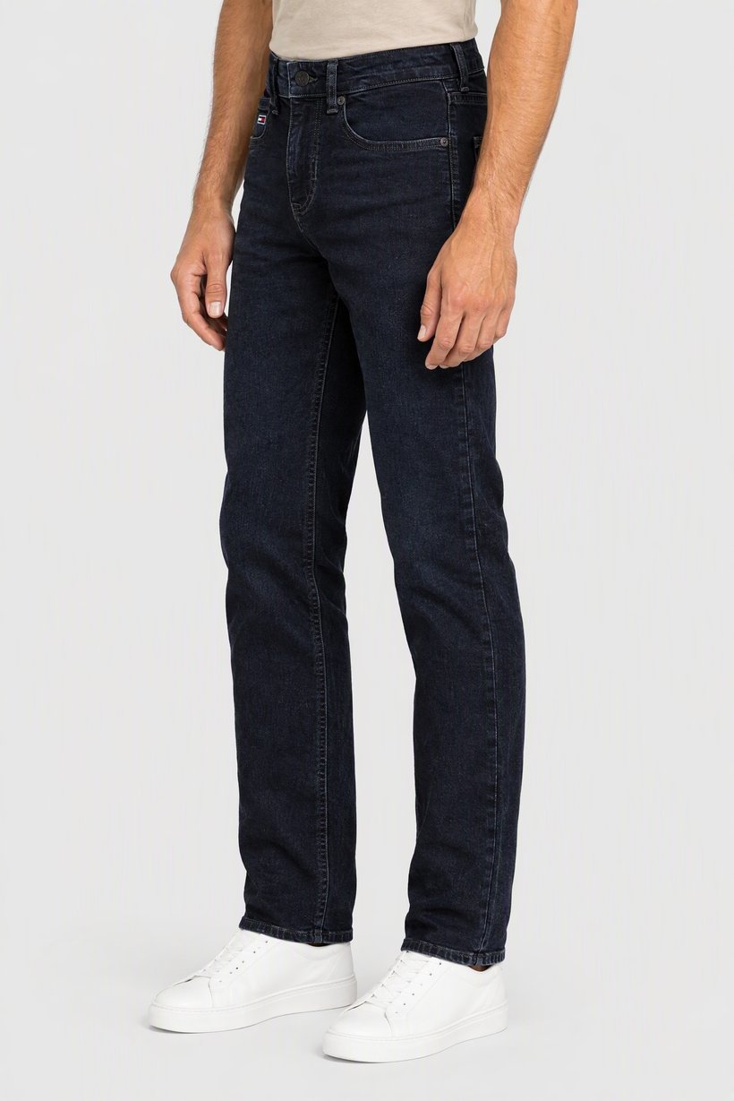 Tommy Hilfiger Jeans Men Slim Fit Embroidered Logo Stretchable Jeans, Navy