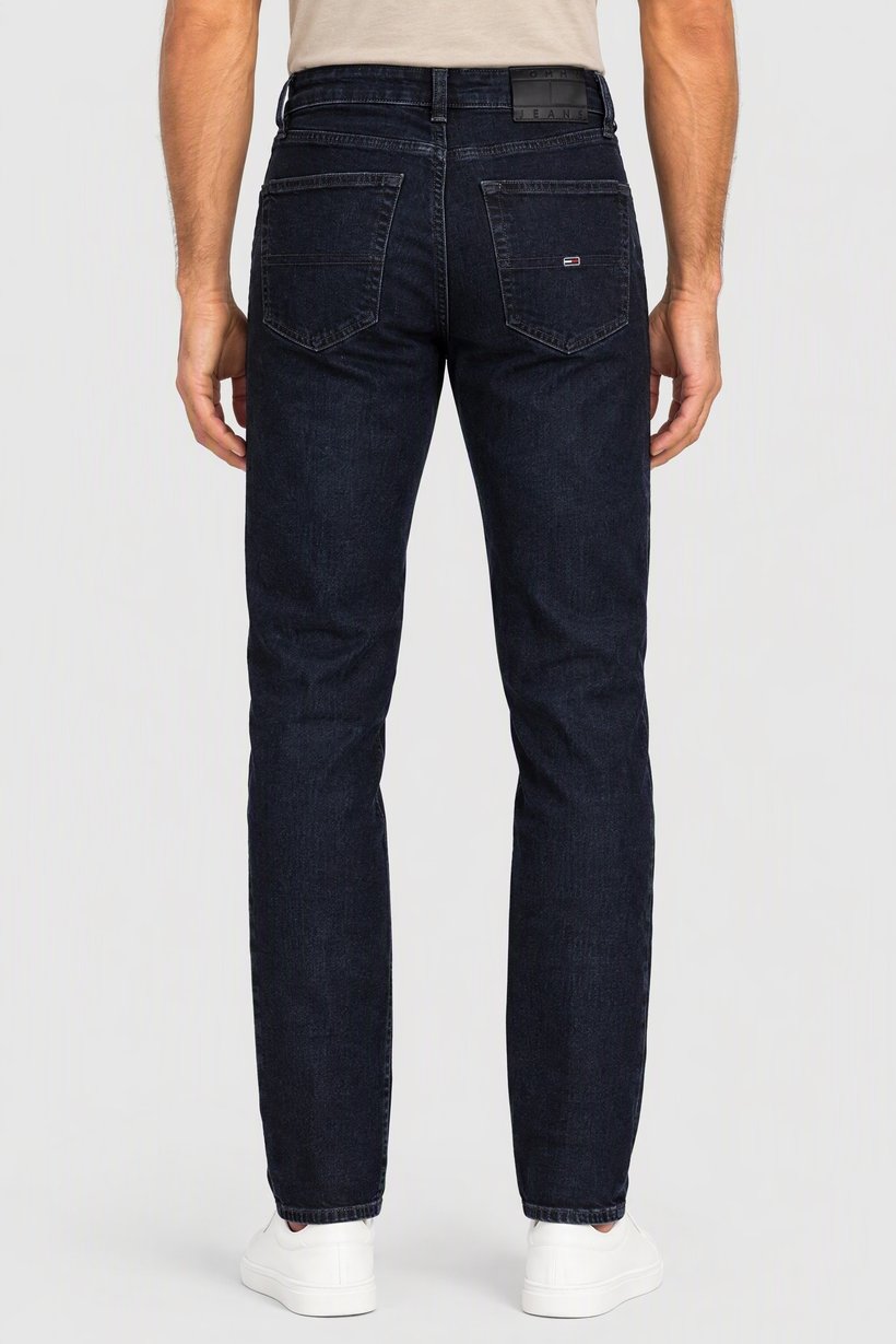 Tommy Hilfiger Jeans Men Slim Fit Embroidered Logo Stretchable Jeans, Navy