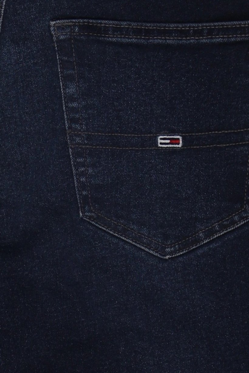 Tommy Hilfiger Jeans Men Slim Fit Embroidered Logo Stretchable Jeans, Navy