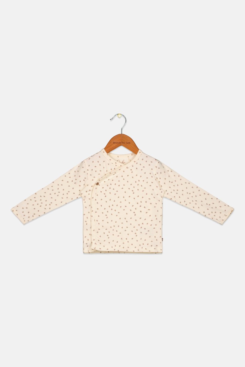 Kids Girl Allover Print Long Sleeve Top, Multicolor