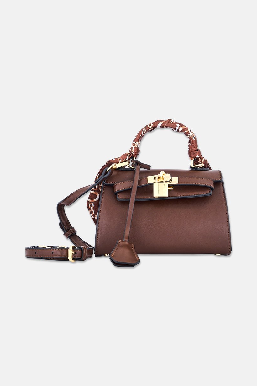 Women Brand Logo Cross Body Bag, Brown