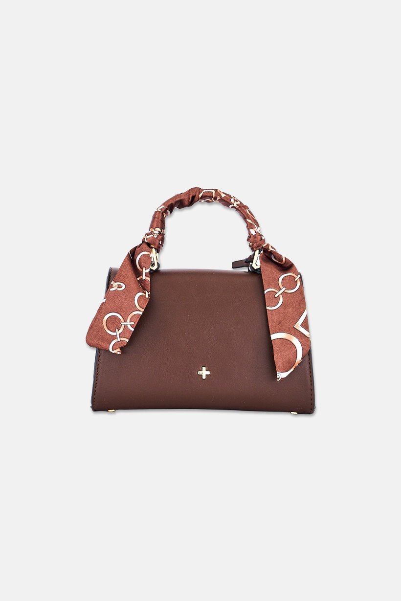 Women Brand Logo Cross Body Bag, Brown