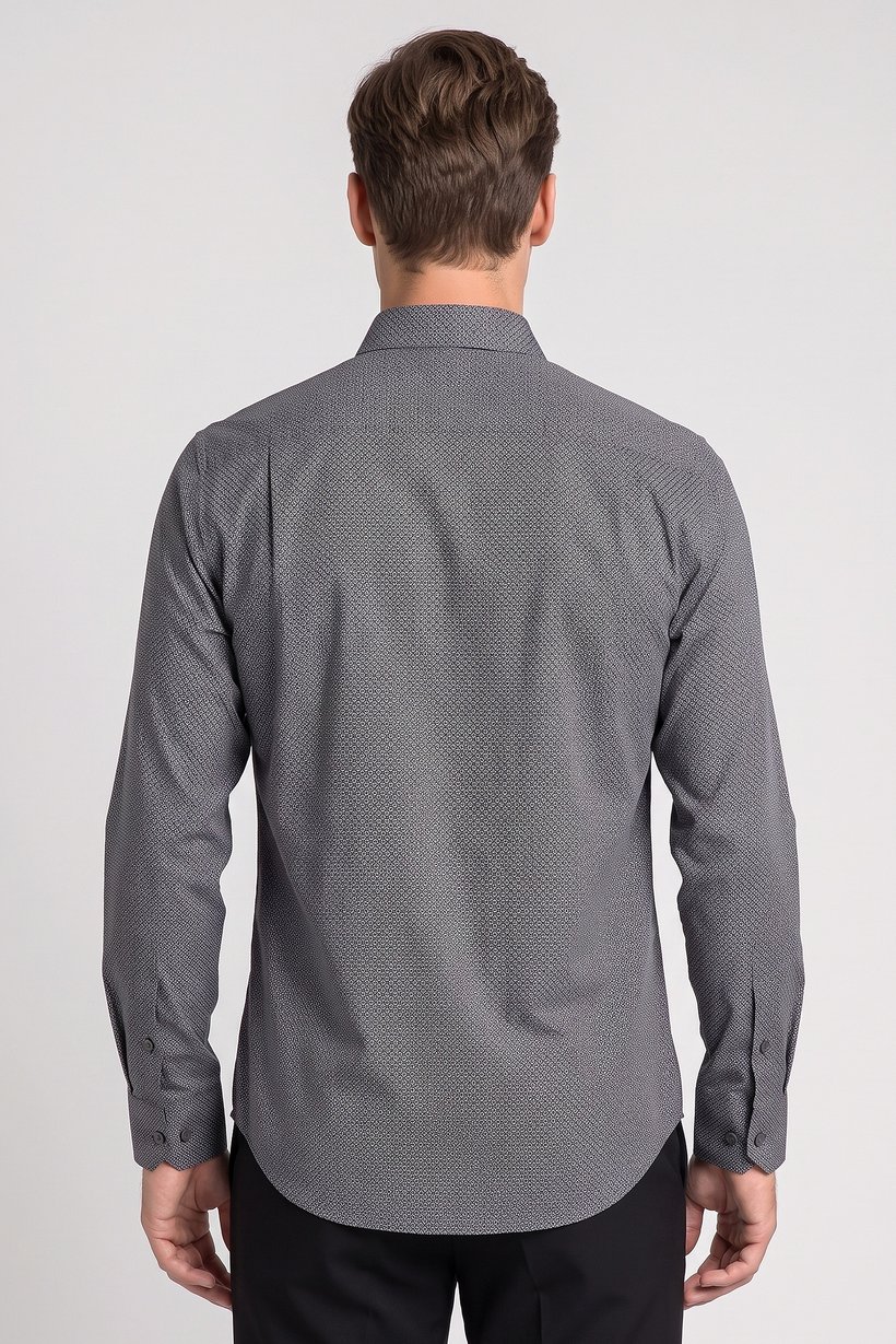 Men Regular Fit Allover Print Long Sleeve Casual Shirt, Multicolor
